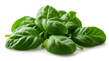 Fototapeta premium fresh spinach leaves, spinach isolated on white background