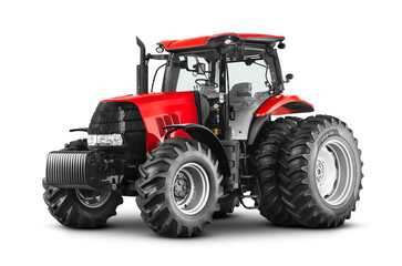 Trator vermelho agro agriculture