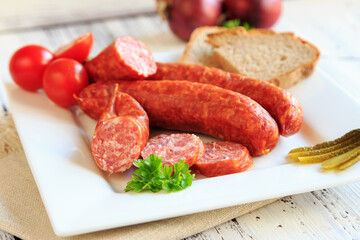 lecker sächsische Bratwurst