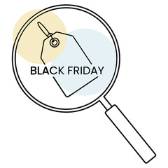 Black Friday Magnifying Glass Inspection
