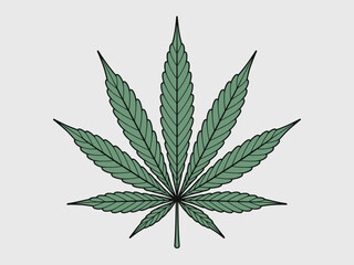 This image features a vibrant and stylized cannabis leaf, symbolizing growth, nature, and the modern appeal of cannabis culture in design and art.