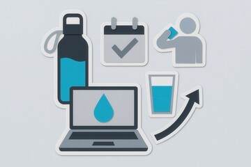 Ensuring Hydration Wellness Through Digital Tracking Tools Featuring Water Intake Reminders and Visual Data Analysis for Enhanced Health Management
