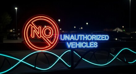 Evening Restrictions Illuminated, Prohibiting Unapproved Vehicles Access and Entry