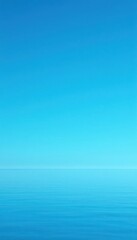 Obraz premium Deep azure to light blue sky, flawless gradient, illustration, cloudless