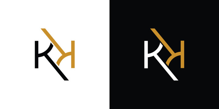 Modern and unique KK letter logo design