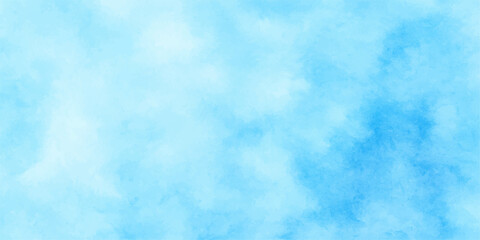 Beautiful bright blue sky with white clouds, a perfect natural summer day background