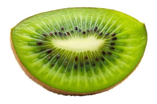 slice of kiwi isolated on transparent image