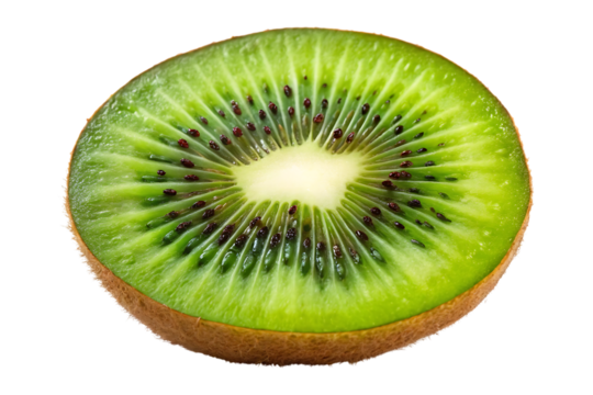 slice of kiwi isolated on transparent background image