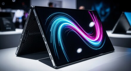 Futuristic Electronics Device With Glowing Display Ideal For Modern Technology Concepts Visuals