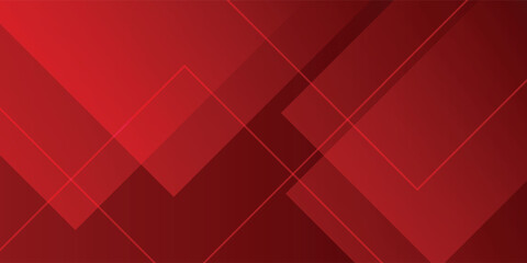 Obraz premium Abstract red Geometric Abstract Background with Overlapping Diagonal Shapes, vector