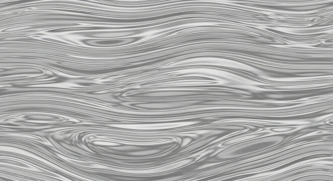 Abstract grey silver metallic wavy texture pattern background with liquid feel - Powered by Adobe