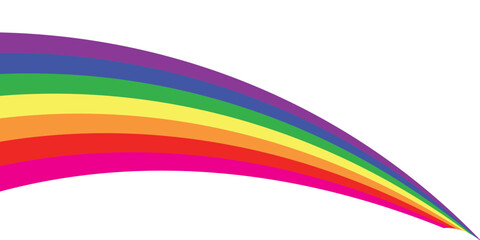 LGBT rainbow flag banner. Pride Month design concept. Gay parade celebration. Vector illustration eps10.