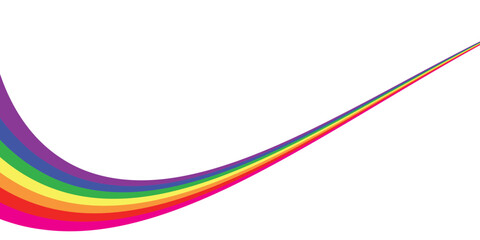 LGBT rainbow flag banner. Pride Month design concept. Gay parade celebration. Vector illustration eps10.
