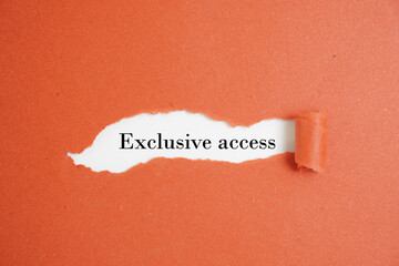 Exclusive access