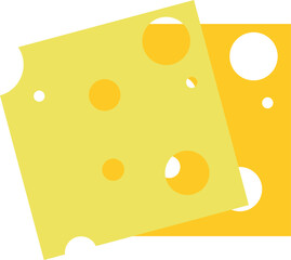 Cheese slice illustration