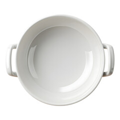 Elegant White Ceramic Serving Bowl Top View for Stylish Table Setting