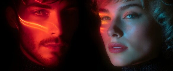 Electric rhythms spark a neon dance where futuristic poetry battles like cosmic fireflies.
