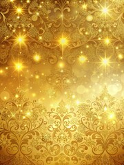 Glittering gold background with intricate patterns and metallic hues