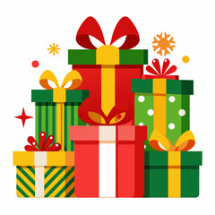 gift boxes vector illustration