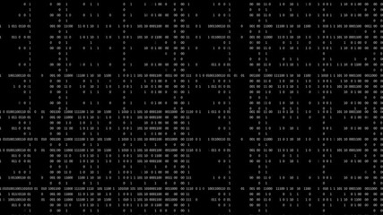 Retro CRT Monitor with Binary Code Tech Background – Vintage Digital 4K Video - Powered by Adobe