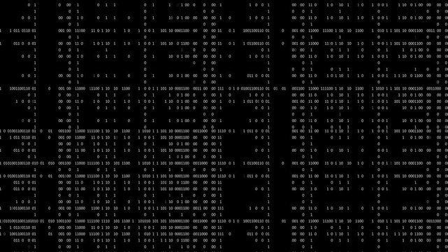 Retro CRT Monitor with Binary Code Tech Background &ndash; Vintage Digital 4K Video