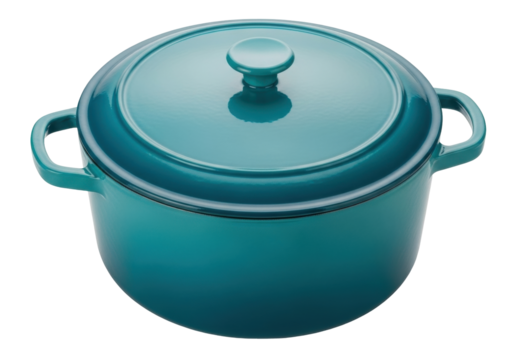 Isolated Dutch oven is a durable, versatile cast iron cookware for home and restaurant uses