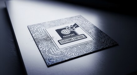 Innovative Digital Passport Embossed In Circuit Chip With Customs Control Verification