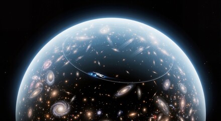 Space Ship Journey Through Galaxies