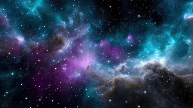 Deep Space Cloud Structure with Stars
