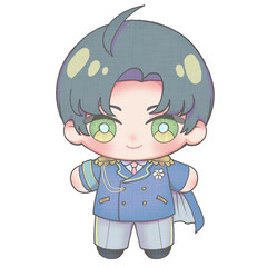 かわいい推しのぬいぐるみ・綿花姪姪イラスト