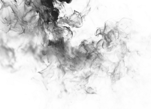 Floating gray fog smoke texture effect transparent PNG