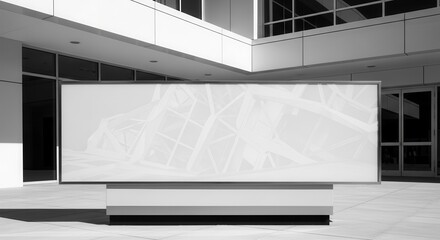 Modern Architecture And Abstract Display Integrating Urban Space With A Striking Aesthetic