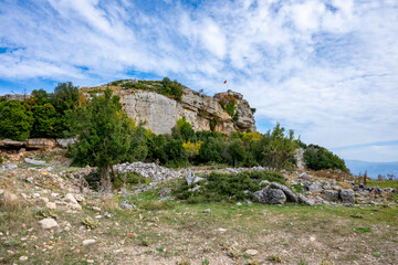 Cremna or Kremna (Ancient Greek: Κρῆμνα), was an ancient town in Pisidia. It is situated in the district of Bucak. It stands in a remote valley on a high plateau dominating the ancient Cestrus River 