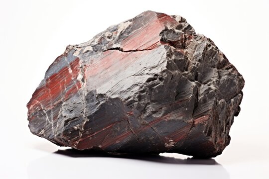 Igneous rock mineral white background accessories.