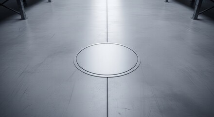 Minimalist Metallic Floor Featuring Modern, Industrial Design and Conceptual Visuals