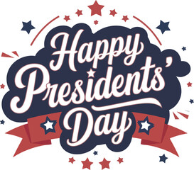 Happy Presidents day in United States, Patriotic American Holiday Design, Poster, banner and background. Vector illustration