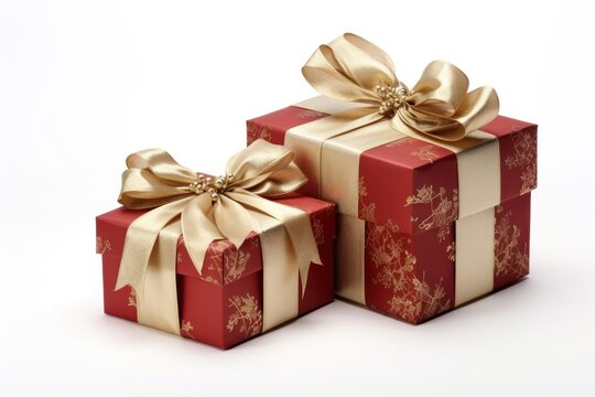 Elegant red gift boxes - Powered by Adobe