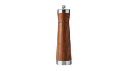 a pepper grinder isolated on a transparent background. Ideal for cooking, kitchenware, culinary, and seasoning concepts.