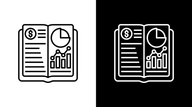Ledger With Icon Set Design