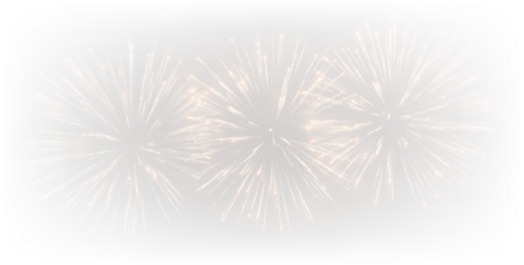 Golden blue pink fireworks explosion party event PNG