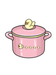 Flat Kitchen Tools Set – Cute Cooking Utensils Illustration