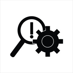 Obraz premium troubleshoot icons. simple solid vector