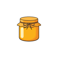 Golden sweetness a jar of honey vector illustration evoking a sense of warmth nature and healthy