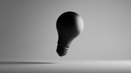 A realistic rendering of a traditional incandescent light bulb glowing brightly with warm yellow light against a dark ba