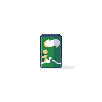 Simple Chocolate Milk Box cartoon vector illustration beverage packaging concept icon isolated