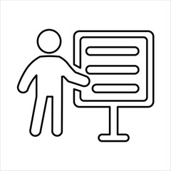 argument icons. simple line vector