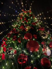 christmas tree with red balls