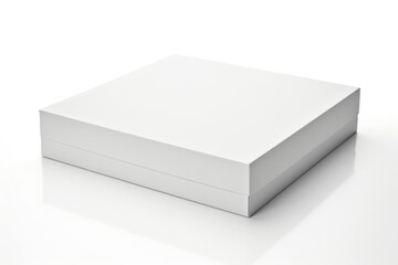 Naklejka premium Box white white background simplicity.