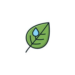 Illustrative depiction showcasing a leaf with a water drop, emphasizing nature's delicate balance