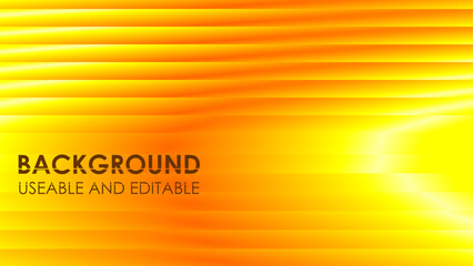 Vibrant Yellow and Orange Horizontal Gradient | Warm Sunburst Abstract Pattern | Modern Sliced Yellow Backdrop | Bright Horizontal Line Texture